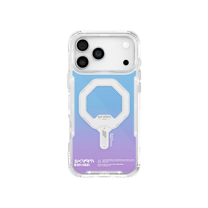 iPhone 17 Pro Uyumlu Kılıf Skinarma Mag-Şarj Özellikli IML Baskılı Holografik MYST Kapak