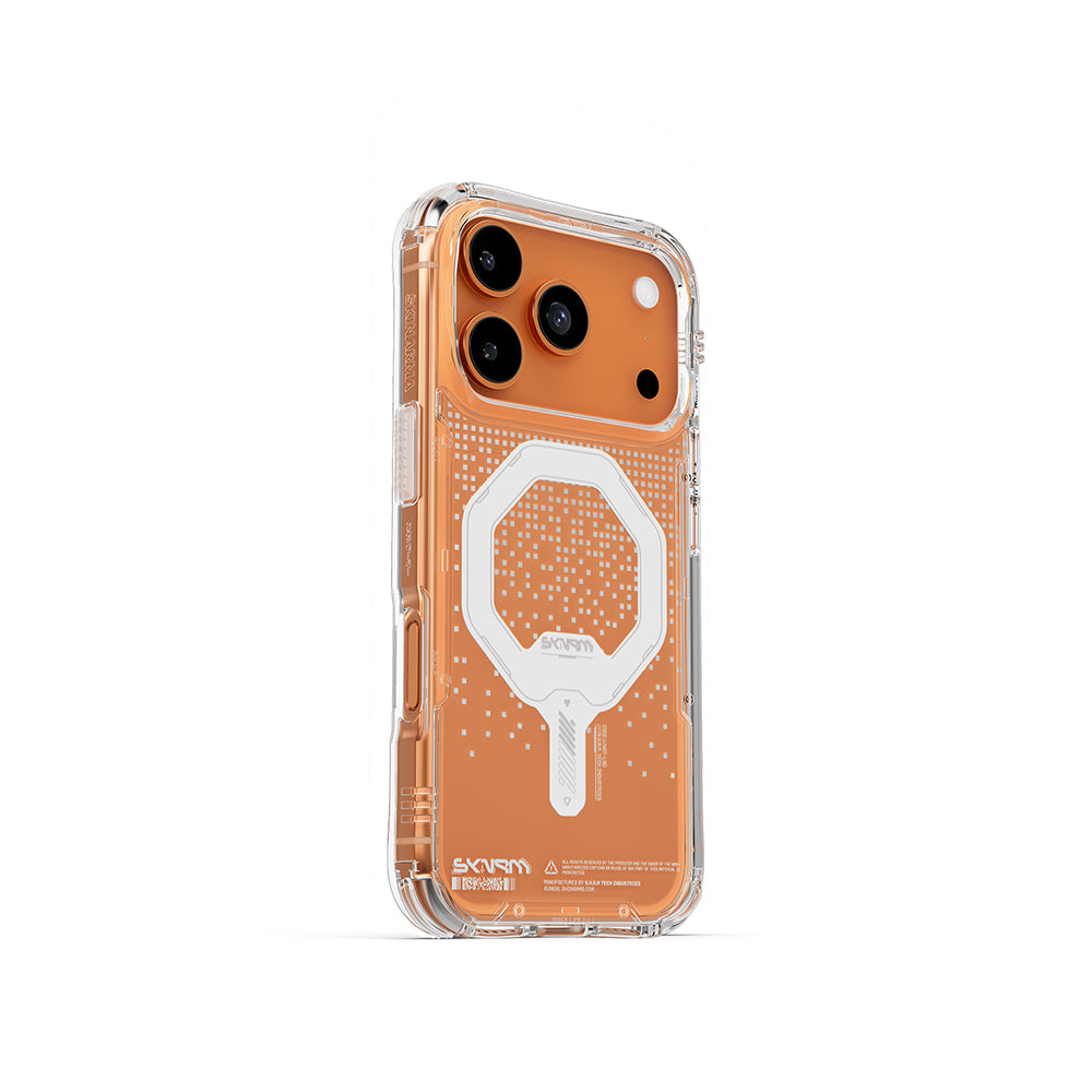 iPhone 17 Pro Uyumlu Kılıf Skinarma Mag-Şarj Özellikli IML Baskılı Holografik MYST Kapak