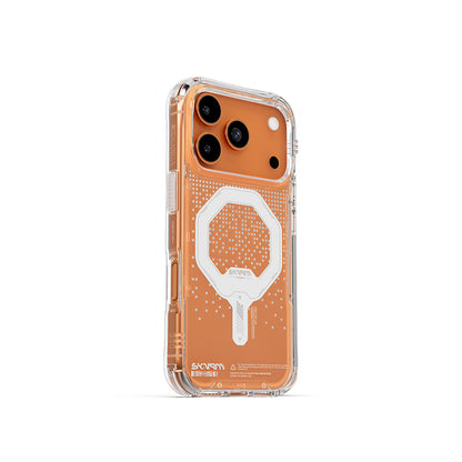 iPhone 17 Pro Uyumlu Kılıf Skinarma Mag-Şarj Özellikli IML Baskılı Holografik MYST Kapak