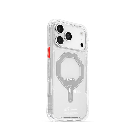 iPhone 17 Pro Uyumlu Kılıf Mag-Şarj Özellikli Şeffaf Airbag Tasarımlı Skinarma Saido Kapak