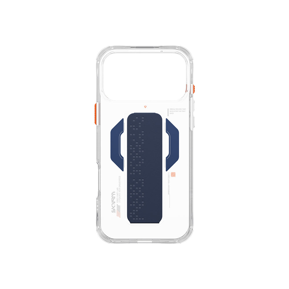 iPhone 17 Pro Uyumlu Kılıf Mag-Şarj Özellikli Airbag Tasarımlı Standlı Skinarma Haxa Kapak