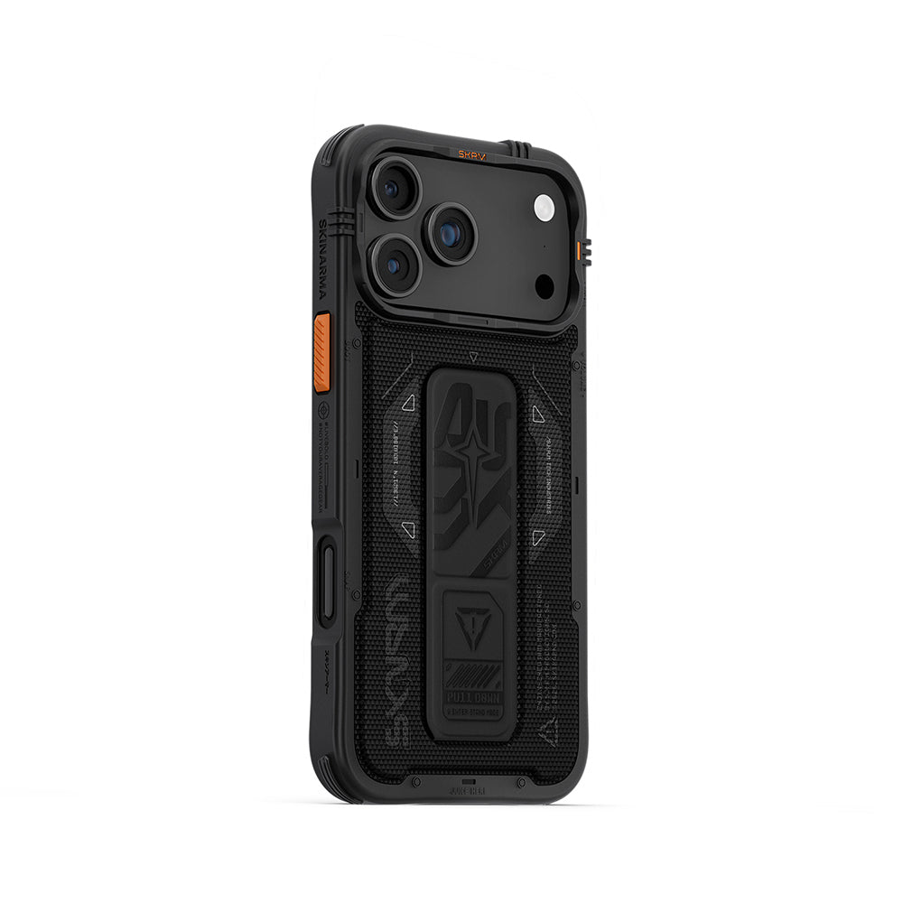 iPhone 17 Pro Max Uyumlu Kılıf SkinArma Mag-Şarj Özellikli Airbag Tasarımlı Standlı Phantom Kapak