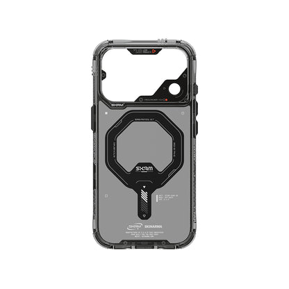 iPhone 18 Pro Uyumlu Kılıf Mag-Şarj Özellikli Şeffaf Airbag Tasarımlı Skinarma Saido Kapak