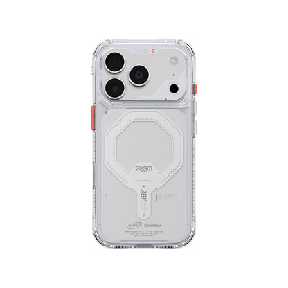 iPhone 18 Pro Max Uyumlu Kılıf Mag-Şarj Özellikli Şeffaf Airbag Tasarımlı Skinarma Saido Kapak