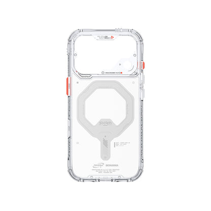 iPhone 18 Pro Max Uyumlu Kılıf Mag-Şarj Özellikli Şeffaf Airbag Tasarımlı Skinarma Saido Kapak