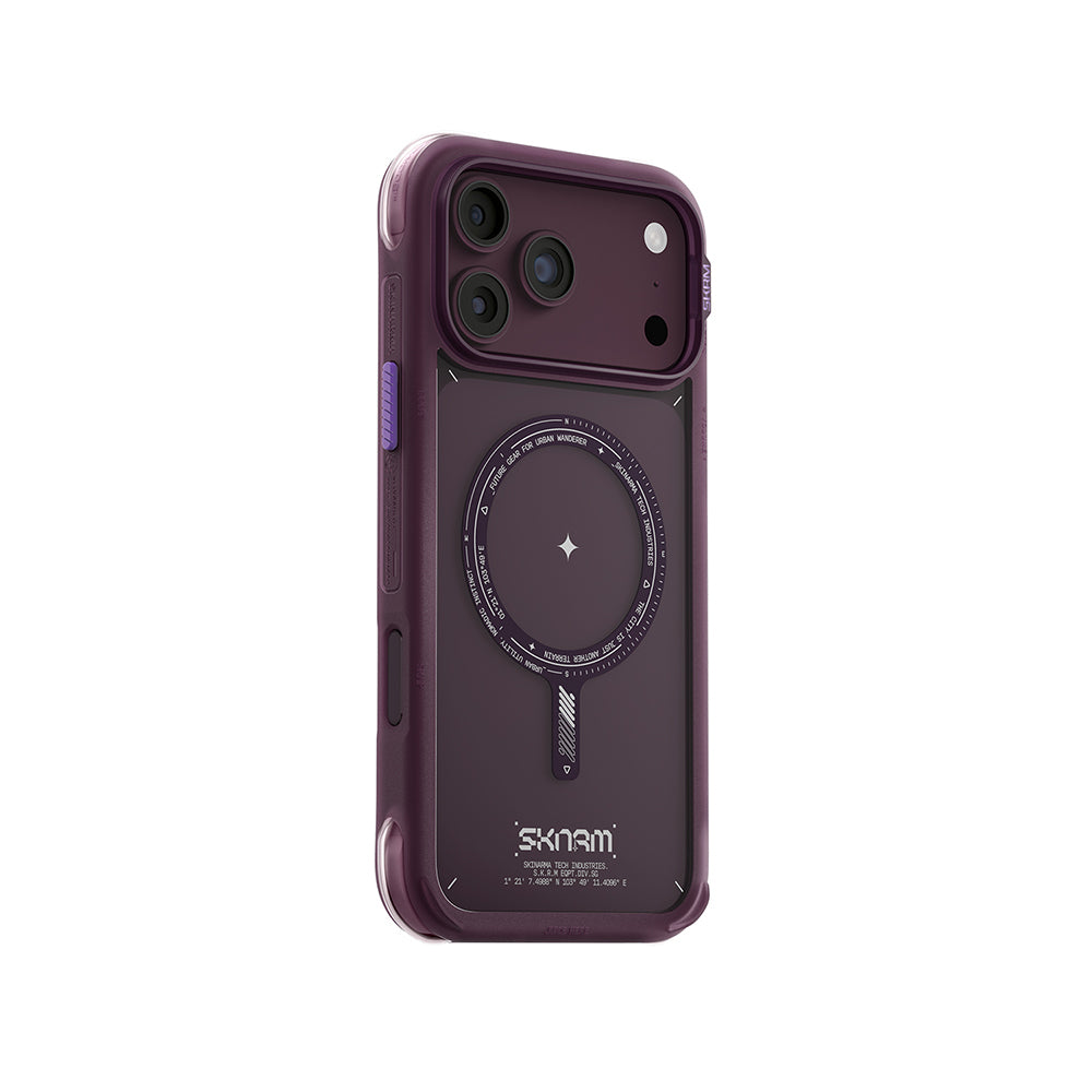 iPhone 18 Pro Max Uyumlu Kılıf Mag-Şarj Özellikli Airbag Tasarımlı Çıkarılabilir Lens Çerçeveli Skinarma Avion Kapak