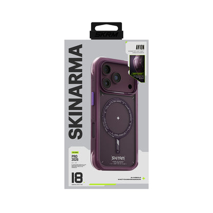 iPhone 18 Pro Max Uyumlu Kılıf Mag-Şarj Özellikli Airbag Tasarımlı Çıkarılabilir Lens Çerçeveli Skinarma Avion Kapak
