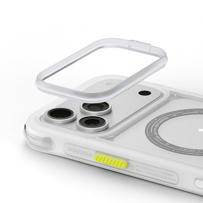 iPhone 18 Pro Max Uyumlu Kılıf Mag-Şarj Özellikli Airbag Tasarımlı Çıkarılabilir Lens Çerçeveli Skinarma Avion Kapak