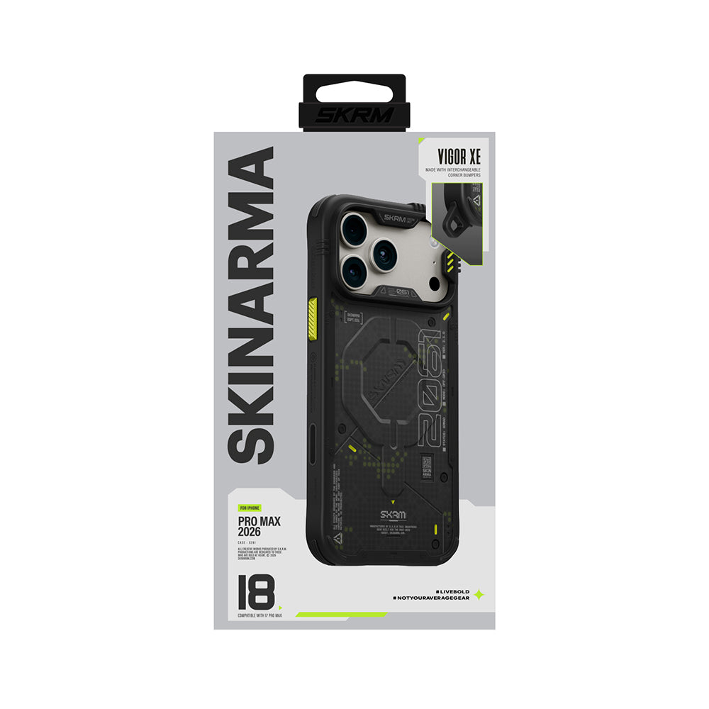 iPhone 18 Pro Uyumlu Kılıf Mag-Şarj Özellikli Airbag Tasarımlı Skinarma Vigor XE Kapak