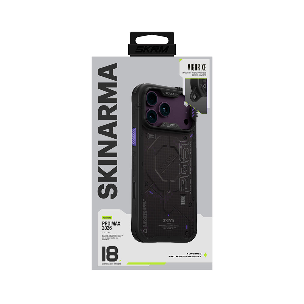 iPhone 18 Pro Uyumlu Kılıf Mag-Şarj Özellikli Airbag Tasarımlı Skinarma Vigor XE Kapak