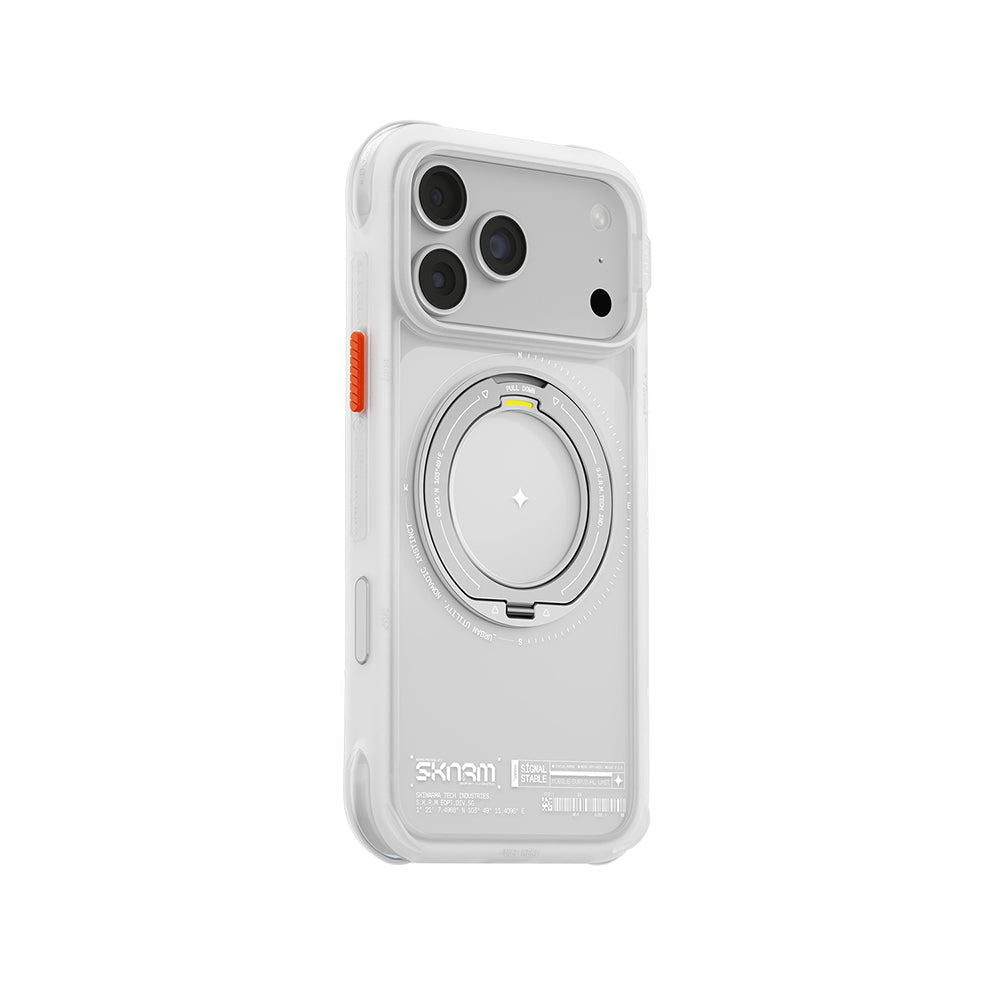 iPhone 18 Pro Max Uyumlu Kılıf Mag-Şarj Özellikli Airbag Tasarımlı 360° Entegre Standlı Skinarma Atlas Kapak