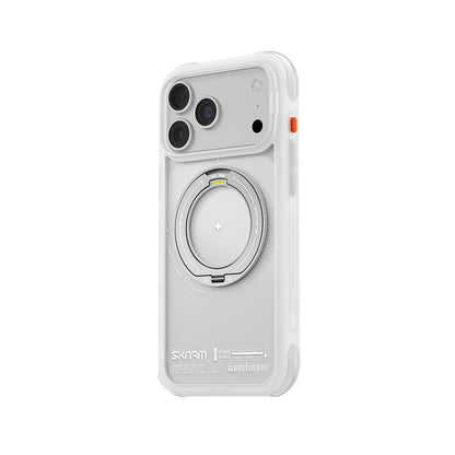 iPhone 18 Pro Max Uyumlu Kılıf Mag-Şarj Özellikli Airbag Tasarımlı 360° Entegre Standlı Skinarma Atlas Kapak