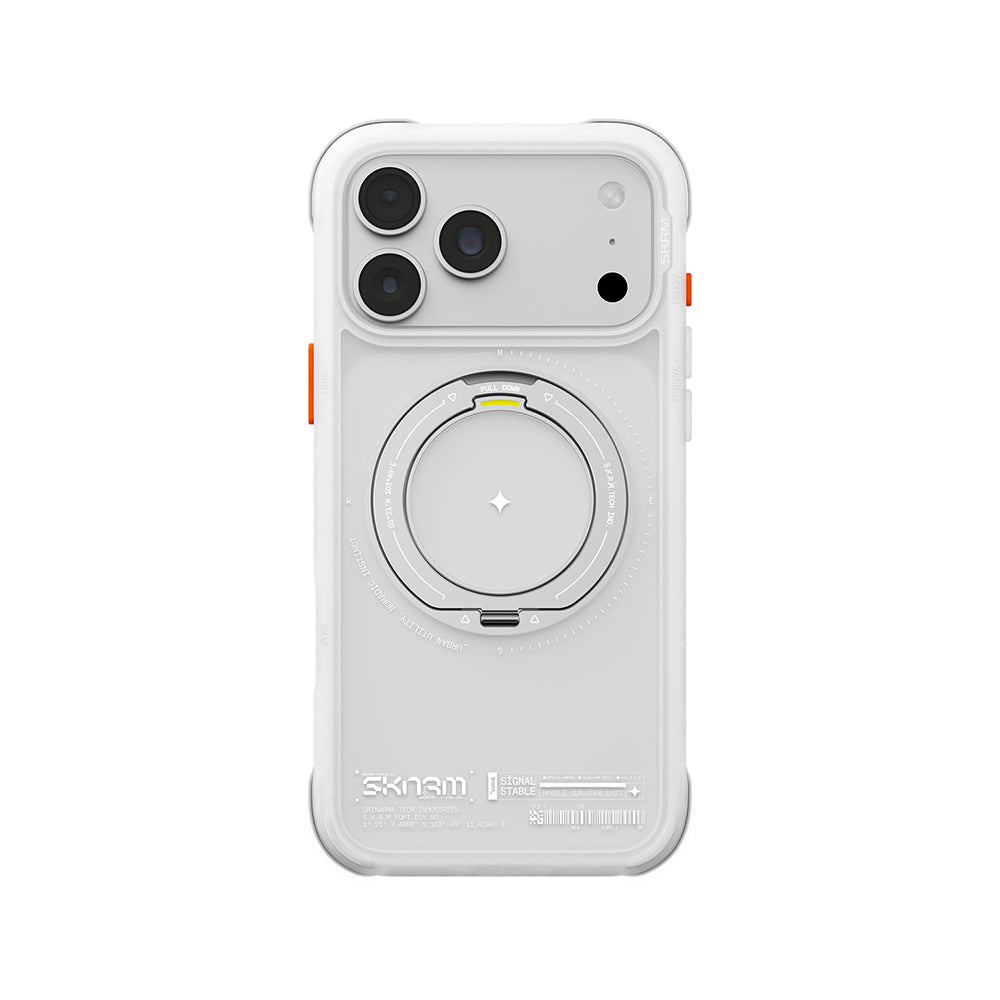 iPhone 18 Pro Max Uyumlu Kılıf Mag-Şarj Özellikli Airbag Tasarımlı 360° Entegre Standlı Skinarma Atlas Kapak