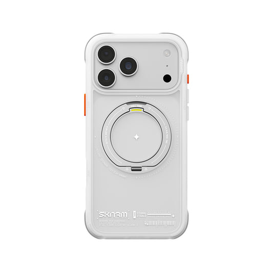 iPhone 18 Pro Max Uyumlu Kılıf Mag-Şarj Özellikli Airbag Tasarımlı 360° Entegre Standlı Skinarma Atlas Kapak