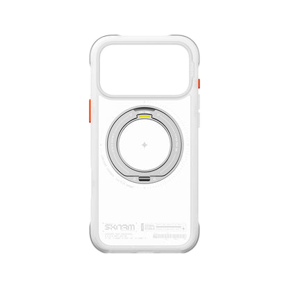 iPhone 18 Pro Max Uyumlu Kılıf Mag-Şarj Özellikli Airbag Tasarımlı 360° Entegre Standlı Skinarma Atlas Kapak