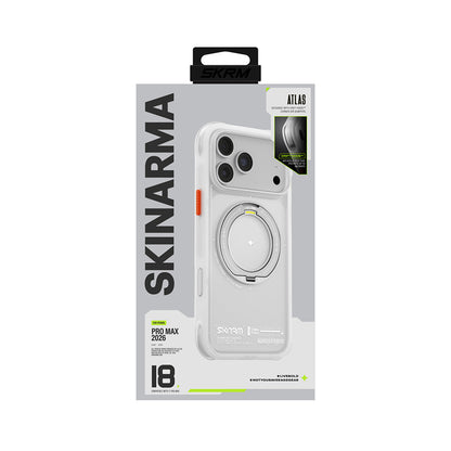iPhone 18 Pro Max Uyumlu Kılıf Mag-Şarj Özellikli Airbag Tasarımlı 360° Entegre Standlı Skinarma Atlas Kapak