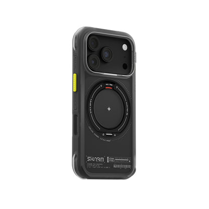 iPhone 18 Pro Max Uyumlu Kılıf Mag-Şarj Özellikli Airbag Tasarımlı 360° Entegre Standlı Skinarma Atlas Kapak