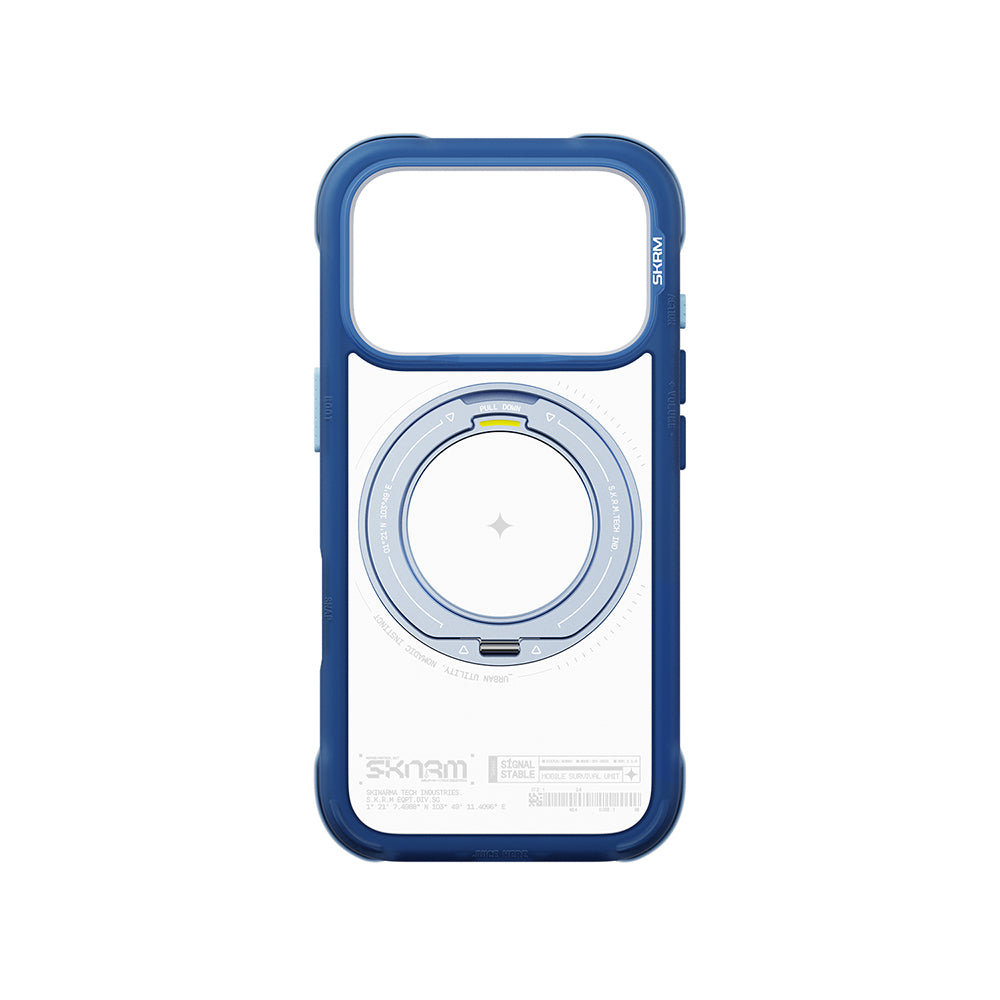iPhone 18 Pro Max Uyumlu Kılıf Mag-Şarj Özellikli Airbag Tasarımlı 360° Entegre Standlı Skinarma Atlas Kapak