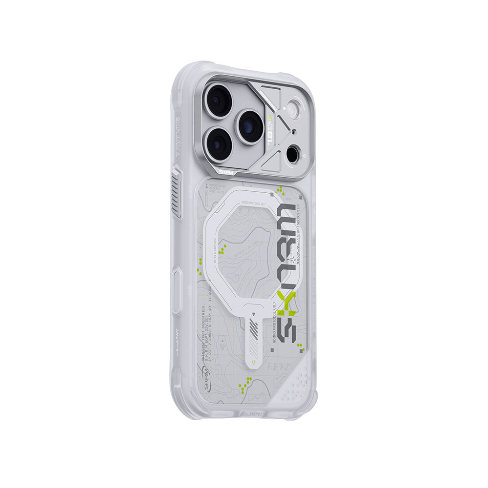 iPhone 18 Pro Uyumlu Kılıf Mag-Şarj Özellikli Çıkarılabilir Lens Çerçeveli Skinarma Sonar Kapak
