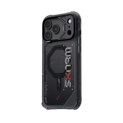 iPhone 18 Pro Uyumlu Kılıf Mag-Şarj Özellikli Çıkarılabilir Lens Çerçeveli Skinarma Sonar Kapak