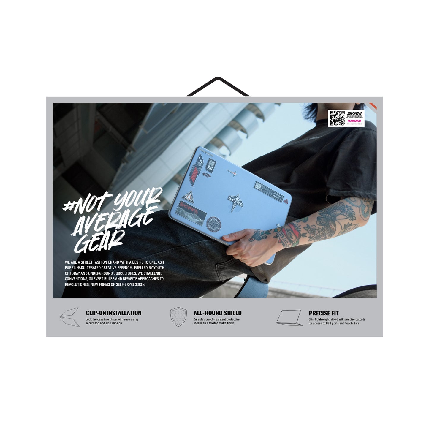 Macbook Neo 13' A3404 ile Uyumlu SkinArma Aeron Serisi Sticker Paketli Klipsli Kurulum Özellikli Kapak