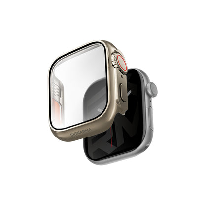 Apple Watch 10 46mm Uyumlu Skinarma Gado Pro Dijital Taç Korumalı Kasa ve Ekran Koruyucu