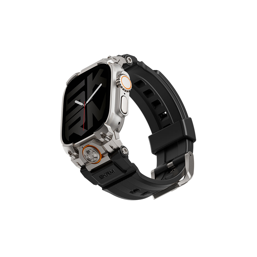 Apple Watch Ultra 49mm ile Uyumlu SkinArma Talon Serisi Suya Dayanıklı Silikon Kordon