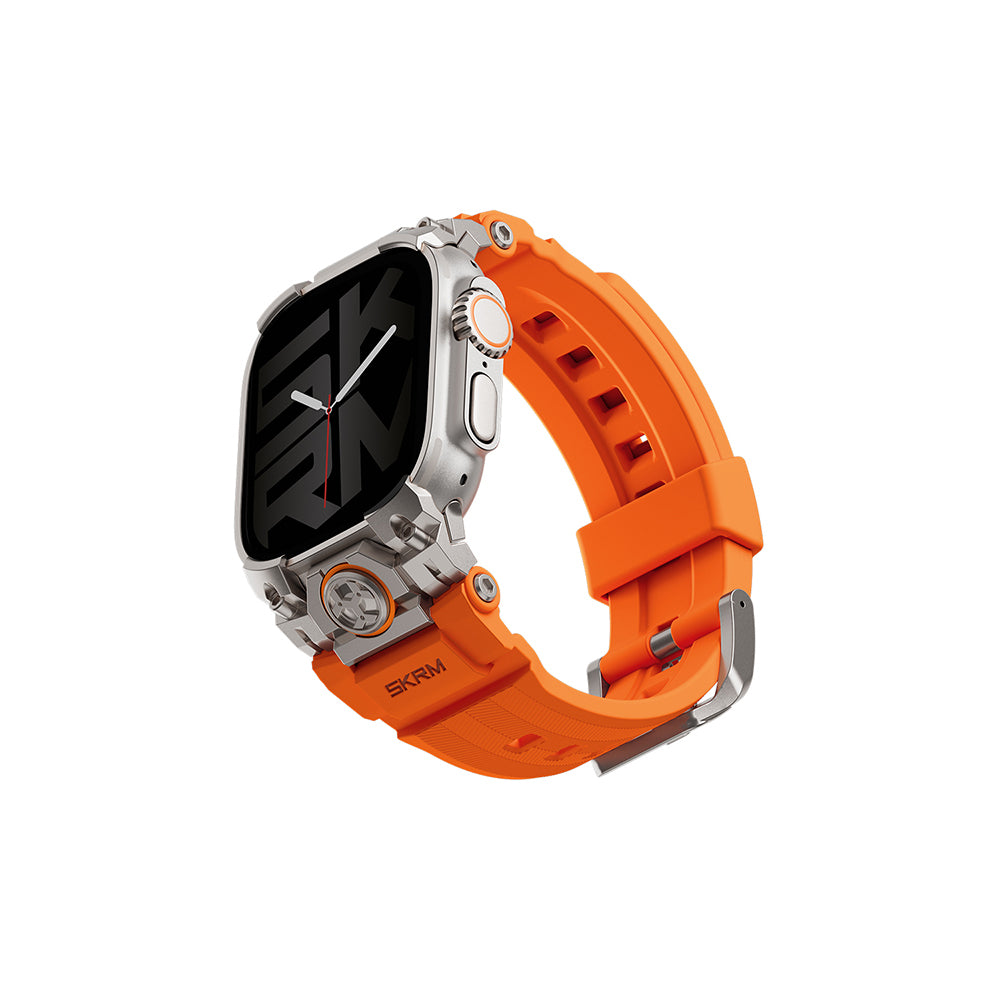 Apple Watch Ultra 49mm ile Uyumlu SkinArma Talon Serisi Suya Dayanıklı Silikon Kordon