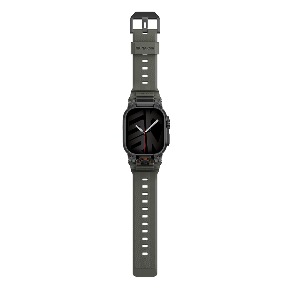 Apple Watch Ultra 49mm ile Uyumlu SkinArma Talon Serisi Suya Dayanıklı Silikon Kordon