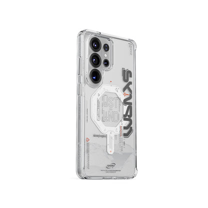 Galaxy S26 Ultra Uyumlu Kılıf M-safe Şarj Özellikli Yazı Desenli Airbag Tasarımlı Skinarma Sonix Kapak