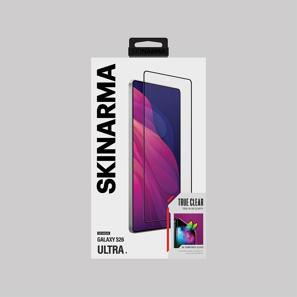 Galaxy S26 Ultra Uyumlu Skinarma 0.25mm Oleofobik True Clear Cam Ekran Koruyucu