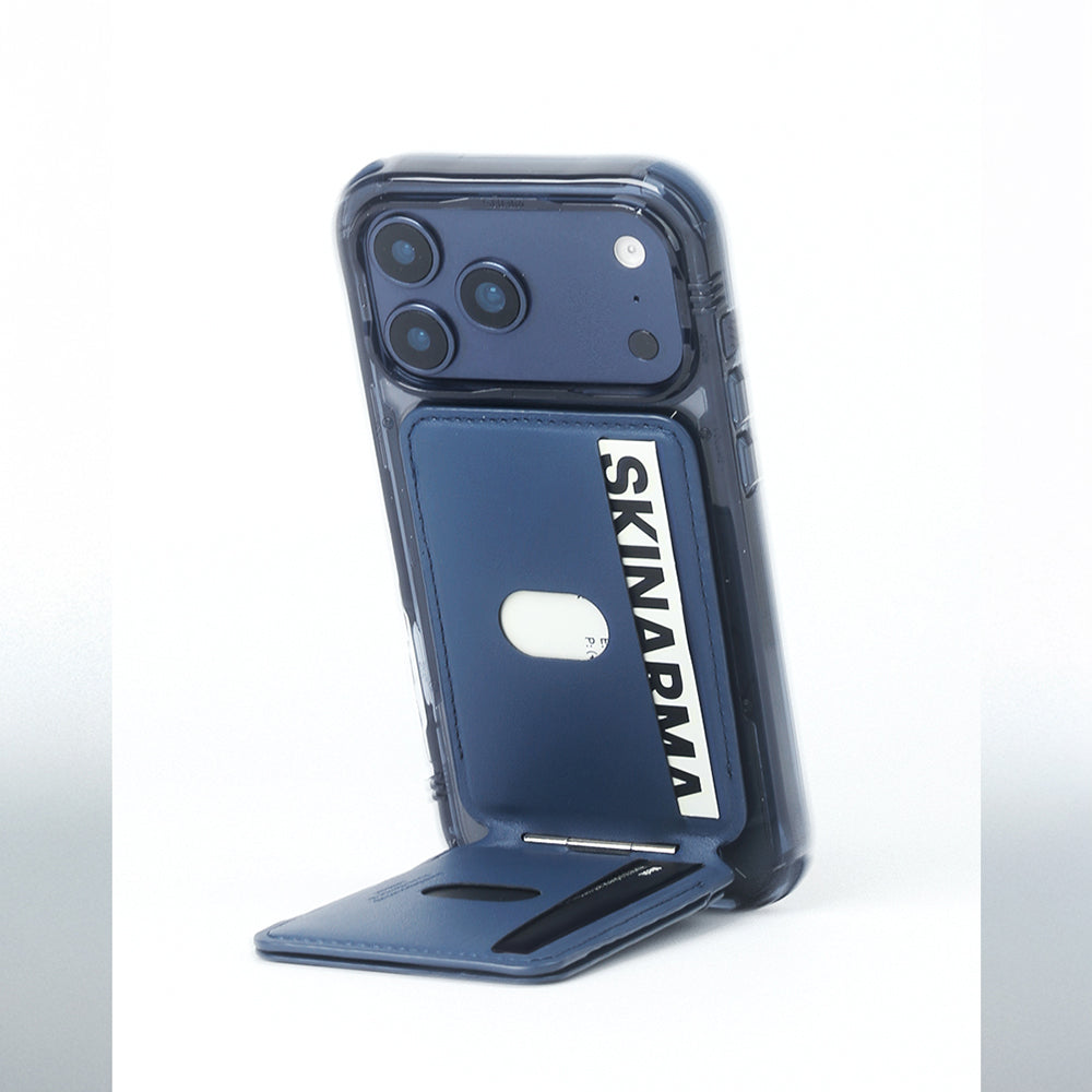 Skinarma Axis Serisi Foldable Stant Özellikli Katlanabilir Manyetik M-Safe Özellikli Deri Tasarımlı Kartlık