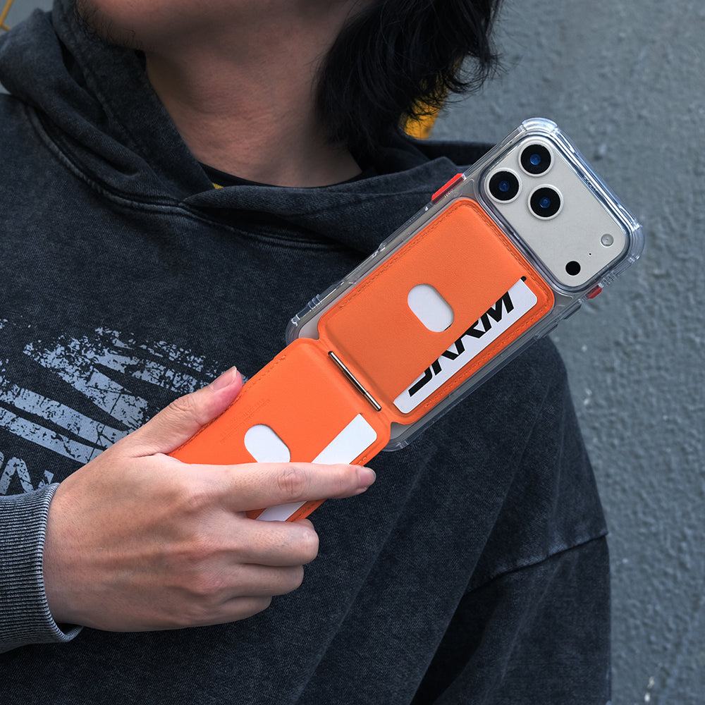 Skinarma Axis Serisi Foldable Stant Özellikli Katlanabilir Manyetik M-Safe Özellikli Deri Tasarımlı Kartlık