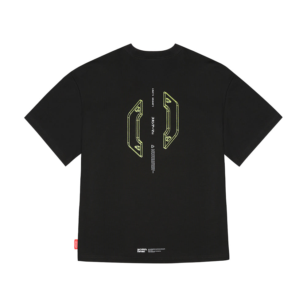 Skinarma Cypher Kısa Kollu Oversize Unisex Bisiklet Yaka Tişört