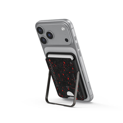 Skinarma Metal Tasarımlı 2 Hazneli Vektor Serisi Manyetik M-Safe Uyumlu RFID Engelleyici Standlı Kartlık