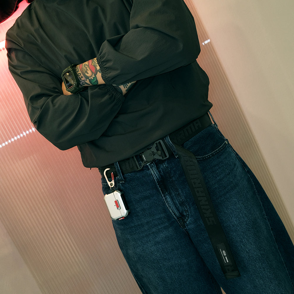 Skinarma Ranger Serisi Manyetik Tokalı Askı Hazneli Hafif Naylon Unisex Spor Kemer 3.5cm
