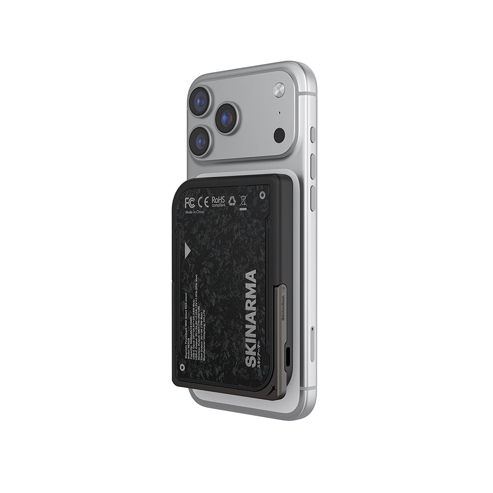Skinarma Vektor 3 Parça Kutulu Özel Set - Mag-Şarj 17 Pro Max Uyumlu Kılıf - Mag-Şarj Uyumlu 5000Mah Powerbank - Mag-Şarj Uyumlu Kartlık - Kutulu Özel Set