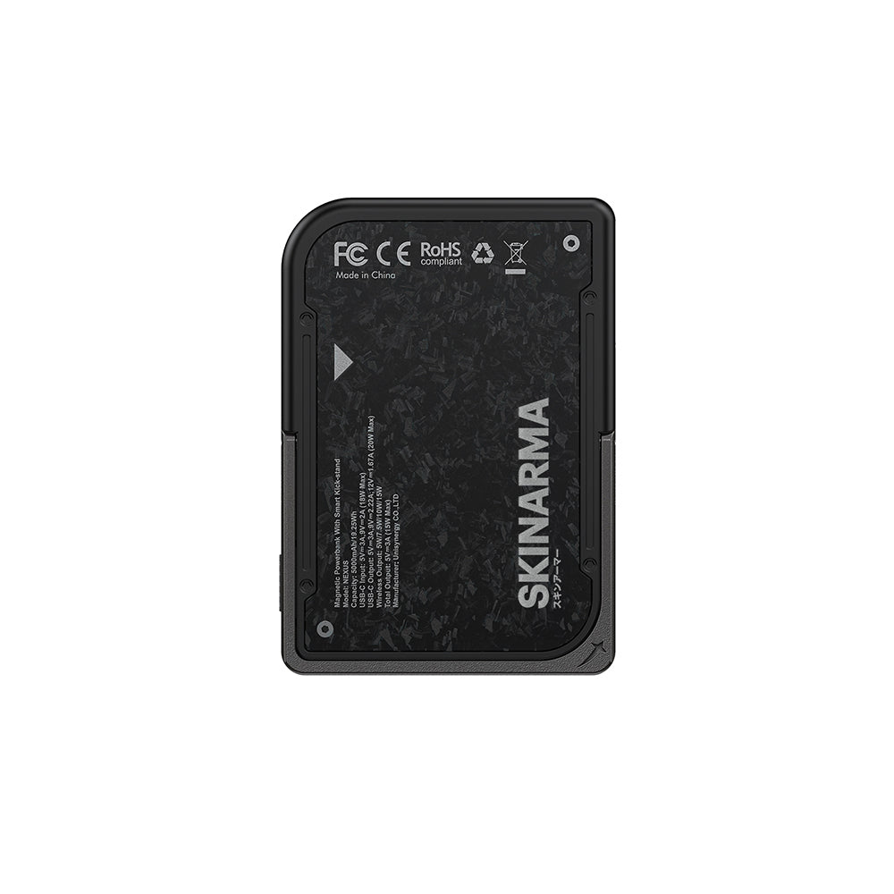 Skinarma Vektor 3 Parça Kutulu Özel Set - Mag-Şarj 17 Pro Max Uyumlu Kılıf - Mag-Şarj Uyumlu 5000Mah Powerbank - Mag-Şarj Uyumlu Kartlık - Kutulu Özel Set